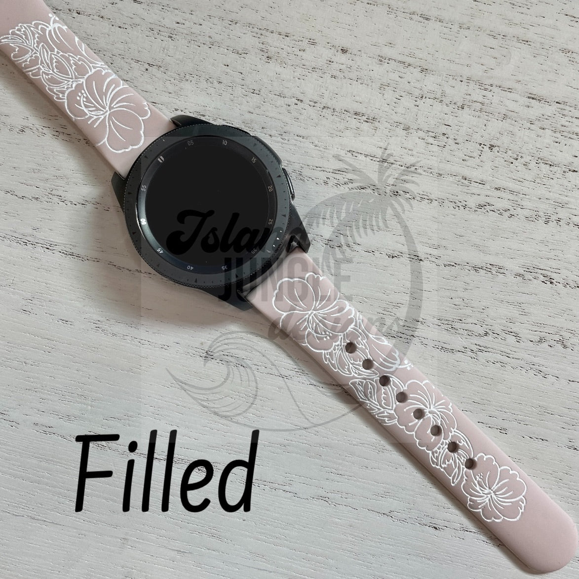 Hibiscus 22mm Watchband Samsung & More