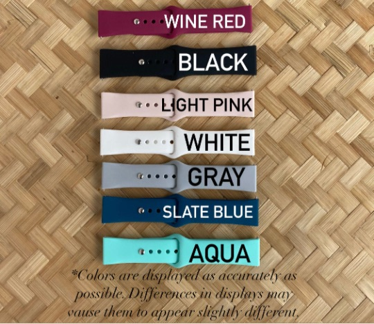 Tiare 22mm Silicone Watch Band Compatible with Samsung & More