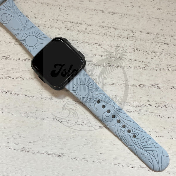 Slice of Paradise Silicone Watch Band Compatible with Fitbit Versa, Versa 2, and Versa Lite