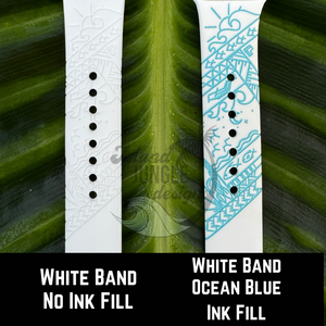 Wai'opae Tidepool 20mm Silicone Watch Band Compatible with Samsung Galaxy, FitBit Versa 3/4, Sense & PIxel