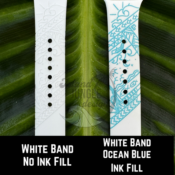 Wai'opae Tidepool 20mm Silicone Watch Band Compatible with Samsung Galaxy, FitBit Versa 3/4, Sense & PIxel
