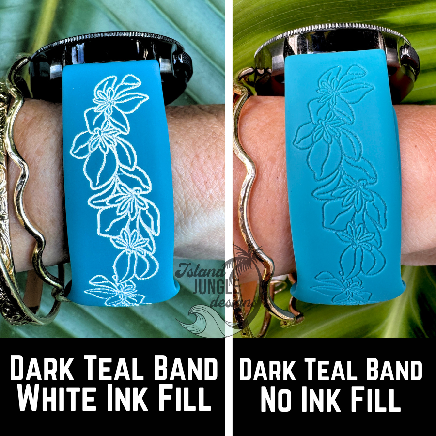 Naupaka 20mm Silicone Watch Band Compatible with Samsung Galaxy, FitBit Versa 3/4, Sense & PIxel