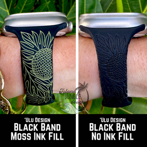 Slim Silicone Watch Band Compatible *Ink Fill Option* with Series 1-10, SE & Ultra