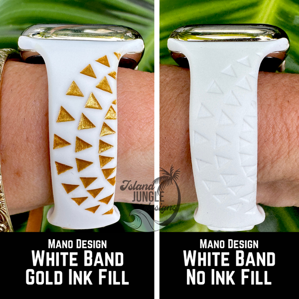 Slim Silicone Watch Band Compatible *Ink Fill Option* with Series 1-10, SE & Ultra