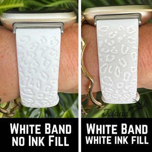 Leopard Print Silicone Watch Band Compatible with Series 1-10, SE & Ultra