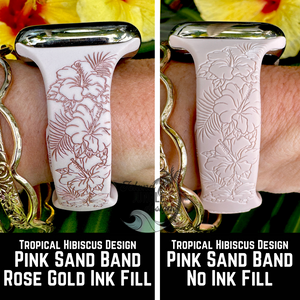 Slim Silicone Watch Band Compatible *Ink Fill Option* with Series 1-10, SE & Ultra