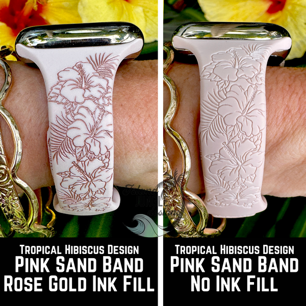 Slim Silicone Watch Band Compatible *Ink Fill Option* with Series 1-10, SE & Ultra