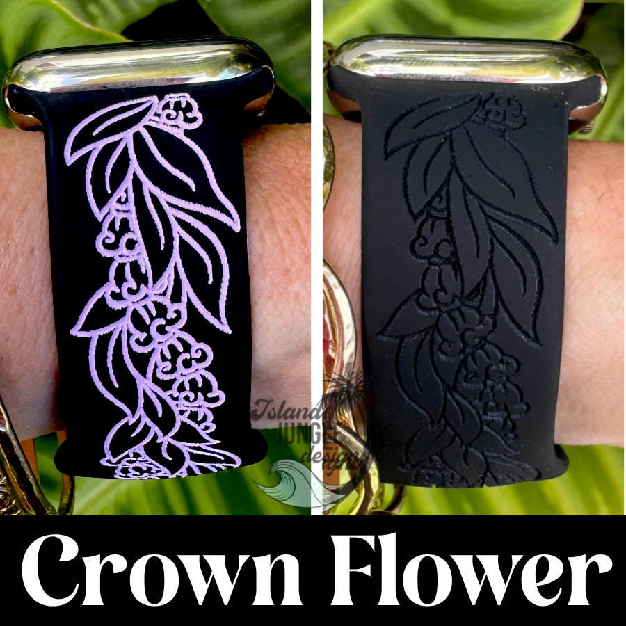 Lei Crown Flower & Maile Watchband Series 1-11, SE & Ultra