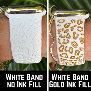Leopard Print Silicone Watch Band Compatible with Series 1-10, SE & Ultra