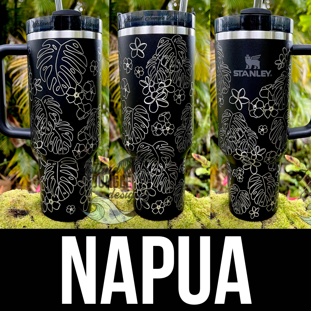 Made to Order-Laser Engraved 40oz Quencher Tumbler-Full Wrap Design-Free Shipping!