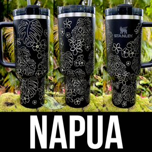 Made to Order-Laser Engraved 40oz Quencher Tumbler-Full Wrap Design-Free Shipping!