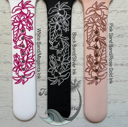 Plumeria Watchband Versa, 2 & Lite