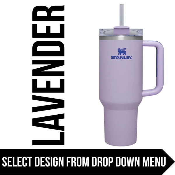 "Lavender" Made to Order-Laser Engraved 40oz Quencher Tumbler-Full Wrap Design-Free Shipping!