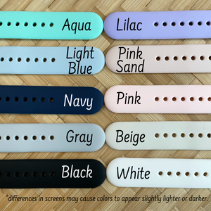 Napua Silicone Watch Band Compatible with Fitbit Versa, Versa 2, and Versa Lite