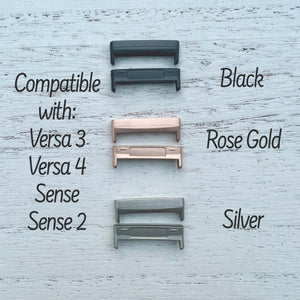 Napua Silicone Watch Band Compatible with Versa 3/4 & Sense/Sense 2