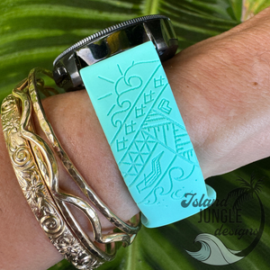 Wai'opae Tidepool 20mm Silicone Watch Band Compatible with Samsung Galaxy, FitBit Versa 3/4, Sense & PIxel