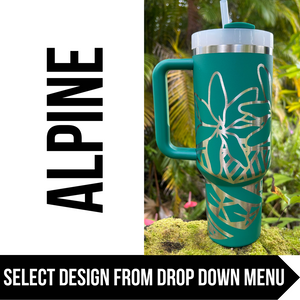 "Alpine" Made to Order-Laser Engraved 40oz Quencher Tumbler-Full Wrap Design-Free Shipping!