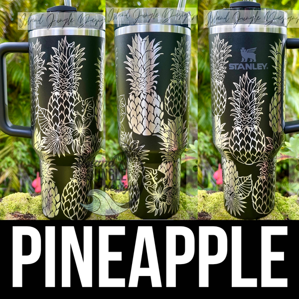 Made to Order-Laser Engraved 40oz Quencher Tumbler-Full Wrap Design-Free Shipping!