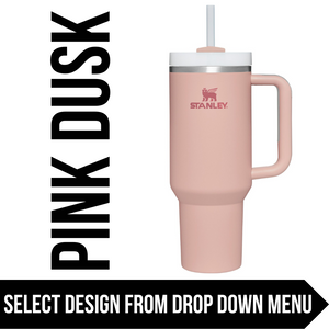 Pink Dusk Made to Order-Laser Engraved 40oz Quencher Tumbler-Full Wr –  Island Jungle Designs