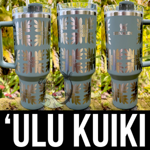 Made to Order-Laser Engraved 40oz Quencher Tumbler-Full Wrap Design-Free Shipping!