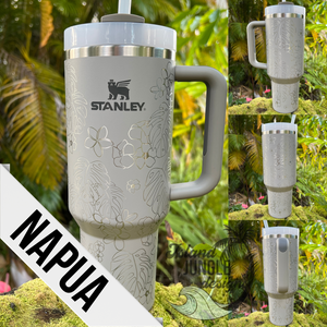 "Flint" Made to Order-Laser Engraved 40oz Quencher Tumbler-Full Wrap Design-Free Shipping!