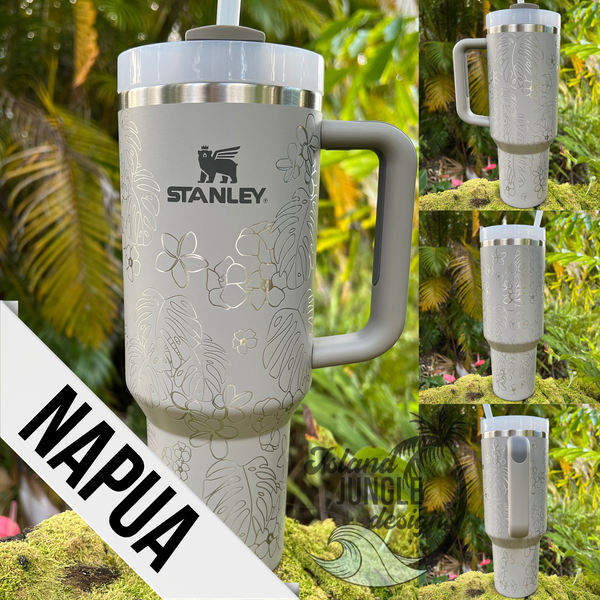 "Flint" Made to Order-Laser Engraved 40oz Quencher Tumbler-Full Wrap Design-Free Shipping!