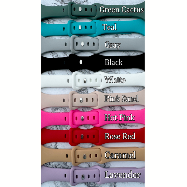 Slim Silicone Watch Band Compatible *Ink Fill Option* with Series 1-10, SE & Ultra