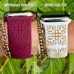 'Ulu Kuiki Silicone Watch Band Compatible with Series 1-10, SE & Ultra