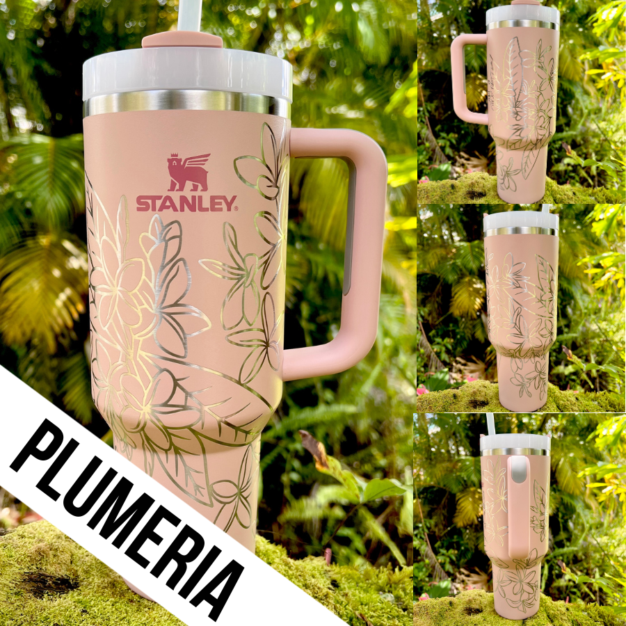 Pink Dusk Made to Order-Laser Engraved 40oz Quencher Tumbler-Full Wr –  Island Jungle Designs