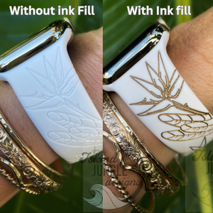 Bird of Paradise Silicone Watch Band Compatible with Series 1-10, SE & Ultra