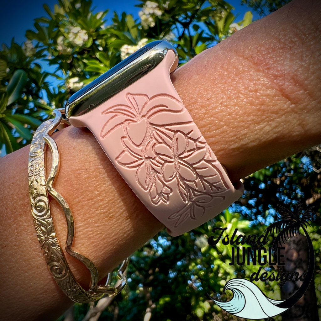 Laser engraved Apple Watch bands - various designs