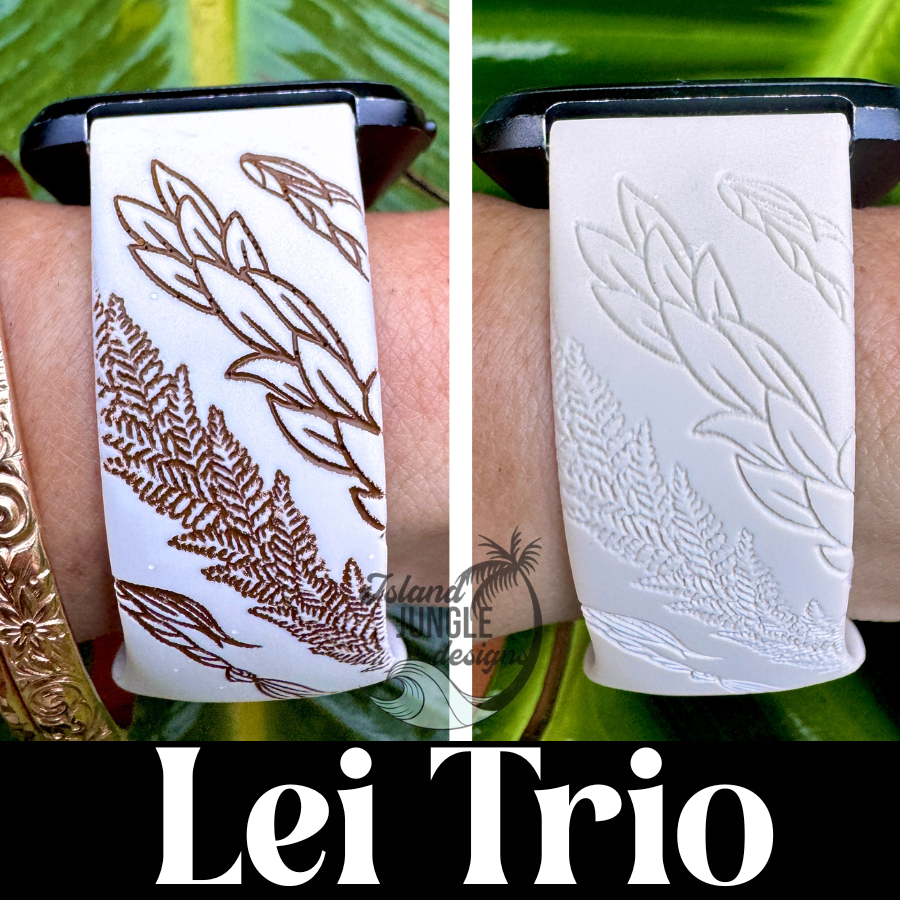 Lei Trio - Maile, Lā‘ī & Palapalai 22mm Watchband Samsung & More