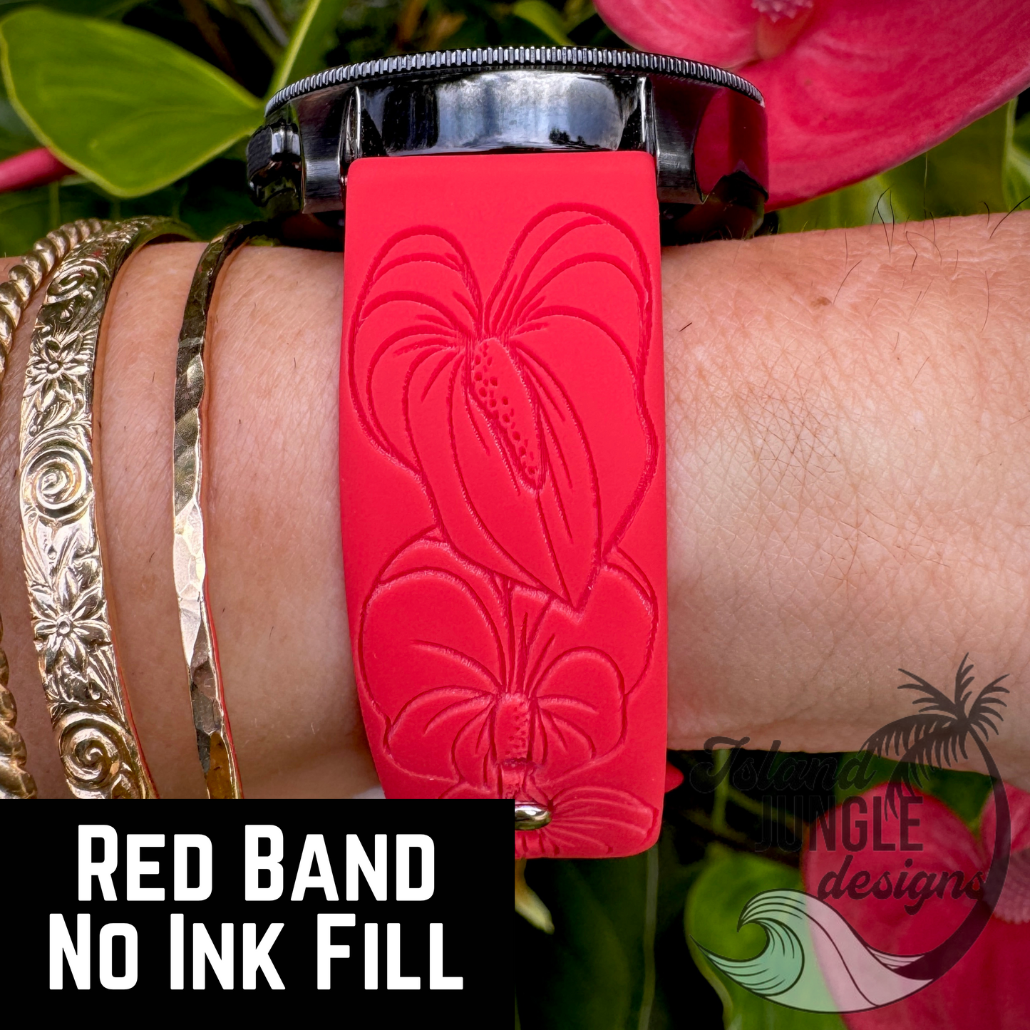 Anthurium 20mm Watchband Galaxy, Versa 3/4, Sense & Pixel