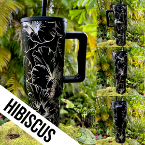 Made to Order-Laser Engraved 40oz Trek Tumbler-Full Wrap Design-Free Shipping!