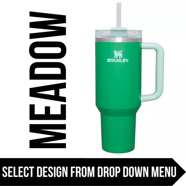 "Meadow" Made to Order-Laser Engraved 40oz Quencher Tumbler-Full Wrap Design-Free Shipping!