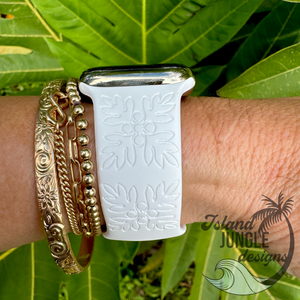'Ulu Kuiki Silicone Watch Band Compatible with Series 1-10, SE & Ultra