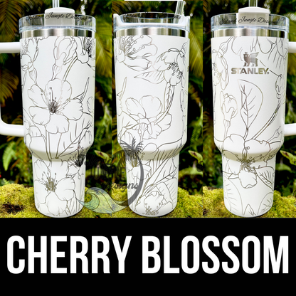 Made to Order-Laser Engraved 40oz Quencher Tumbler-Full Wrap Design-Free Shipping!