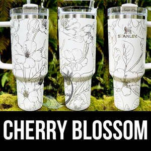 Made to Order-Laser Engraved 40oz Quencher Tumbler-Full Wrap Design-Free Shipping!