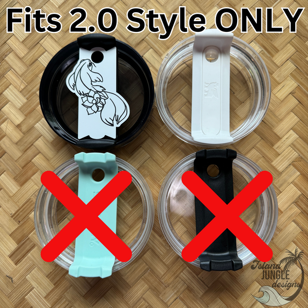 Two Tone 40oz Tumbler Toppers-Only Fits 2.0 Style Tumbler