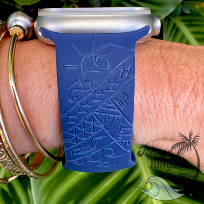 Wai'opae Tidepool Silicone Watch Band Compatible with Series 1-11, SE & Ultra