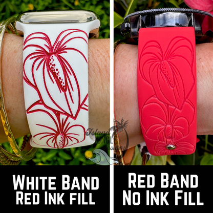 Anthurium 20mm Watchband Galaxy, Versa 3/4, Sense & Pixel