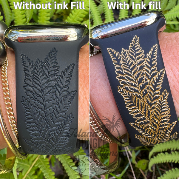 Lei Palapalai Silicone Watch Band Compatible with Series 1-10, SE & Ultra