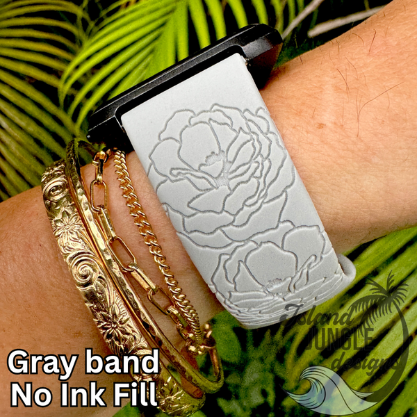 Lokelani Silicone Watch Band Compatible with Fitbit Versa, Versa 2, and Versa Lite