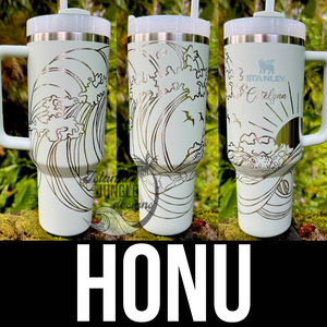 Made to Order-Laser Engraved 40oz Quencher Tumbler-Full Wrap Design-Free Shipping!