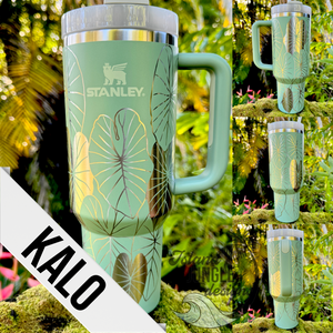 "Eucalyptus" Made to Order-Laser Engraved 40oz Quencher Tumbler-Full Wrap Design-Free Shipping!