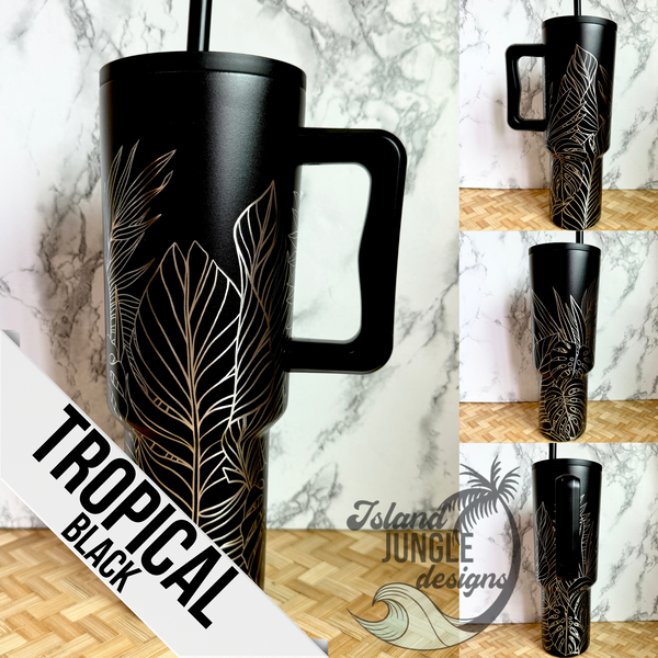 Made to Order-Laser Engraved 40oz Trek Tumbler-Full Wrap Design-Free Shipping!
