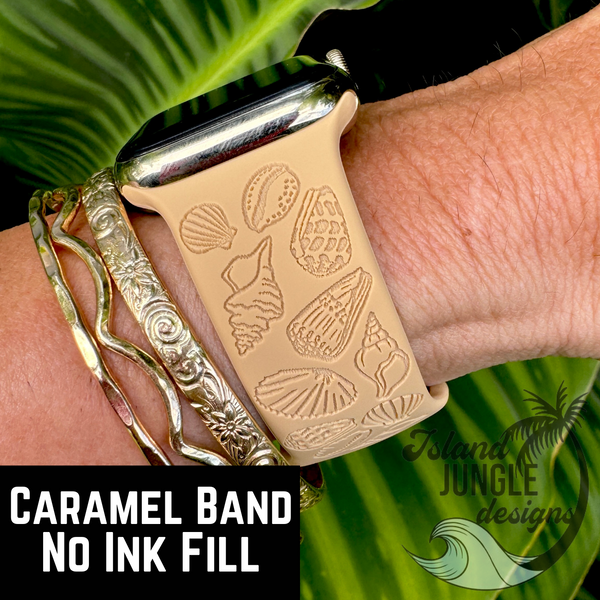 Seashell Silicone Watch Band Compatible with Series 1-10, SE & Ultra