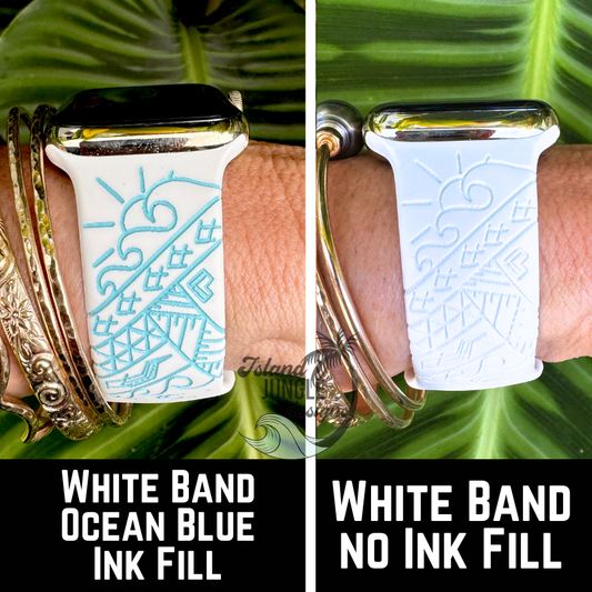 Wai'opae Tidepool Silicone Watch Band Compatible with Series 1-11, SE & Ultra