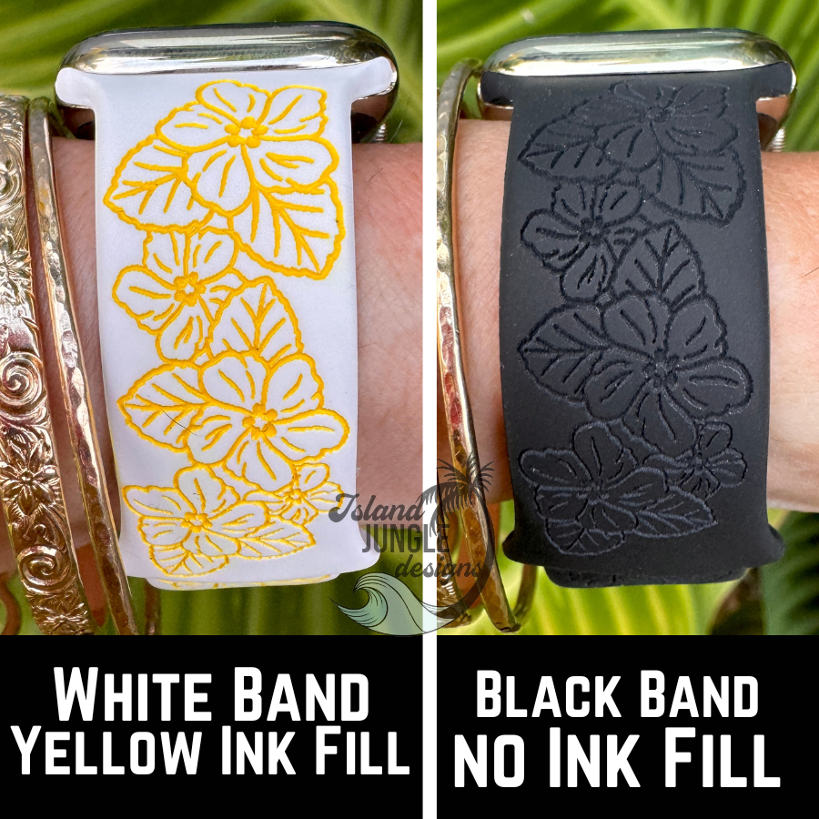'Ilima Silicone Watch Band Compatible with Series 1-10, SE & Ultra