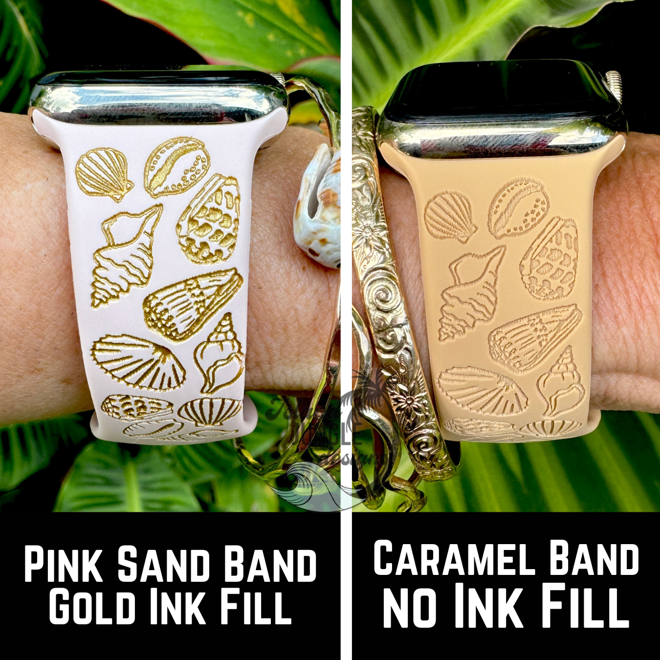 Seashell Silicone Watch Band Compatible with Series 1-10, SE & Ultra